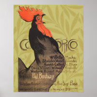 Rooster Steinlen Cocorico
