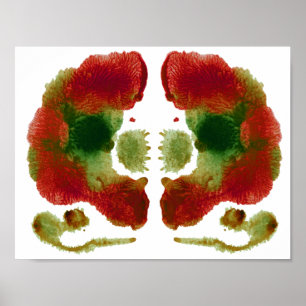 Affiches Rorschach Inkblot Test Art Amusant