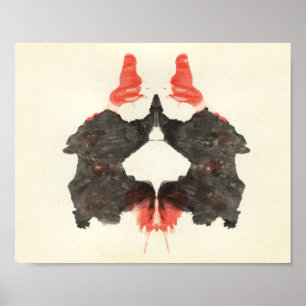 Affiches Rorschach Inkblot Test Art Amusant
