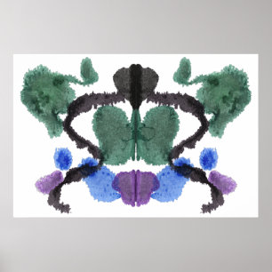 Affiches Rorschach Inkblot Test Art Amusant