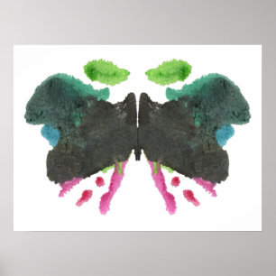 Affiches Rorschach Inkblot Test Art Amusant