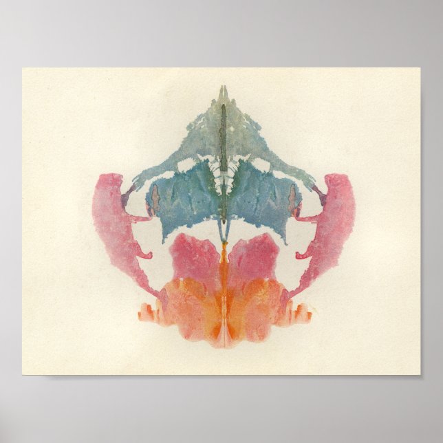Affiches Rorschach Inkblot Test Art Amusant (Devant)