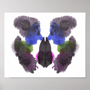 Affiches Rorschach Inkblot Test Art Amusant