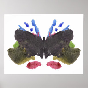 Affiches Rorschach Inkblot Test Fun Art