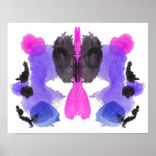 Affiches Rorschach Inkblot Test Fun Art