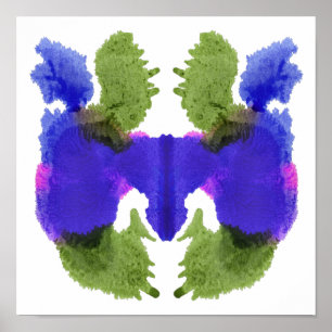 Affiches Rorschach Inkblot Test Fun Art