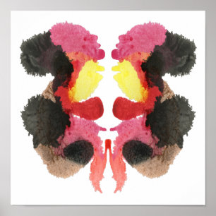 Affiches Rorschach Inkblot Test Fun Art Imprimer