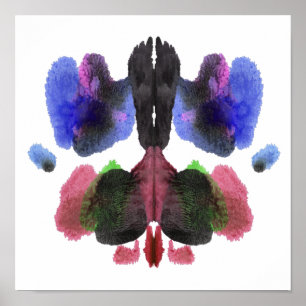 Affiches Rorschach Inkblot Test Fun Art Imprimer