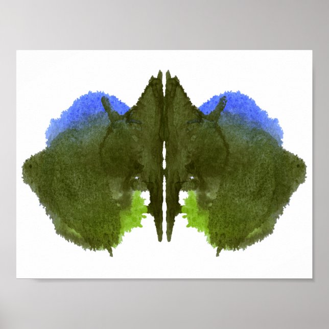Affiches Rorschach Inkblot Test Fun Art Imprimer (Devant)