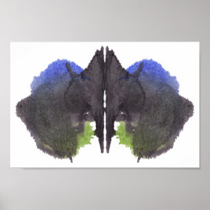 Affiches Rorschach Inkblot Test Fun Art Print