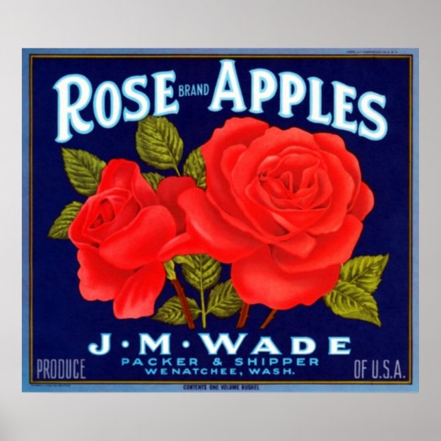 Affiches Rose Apples Wenatchee Washington (Devant)