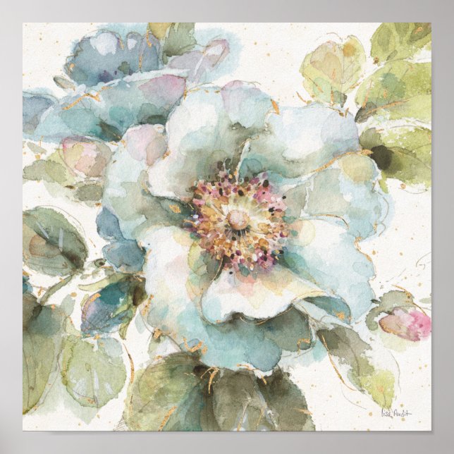 Affiches Rose bleu (Devant)