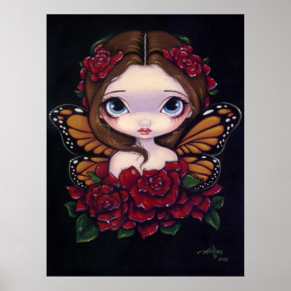 Affiches Rose Fairy ART IMPRIMER grand oeil imaginaire