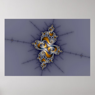 Affiches Rose foncé - Mandelbrot Fractal