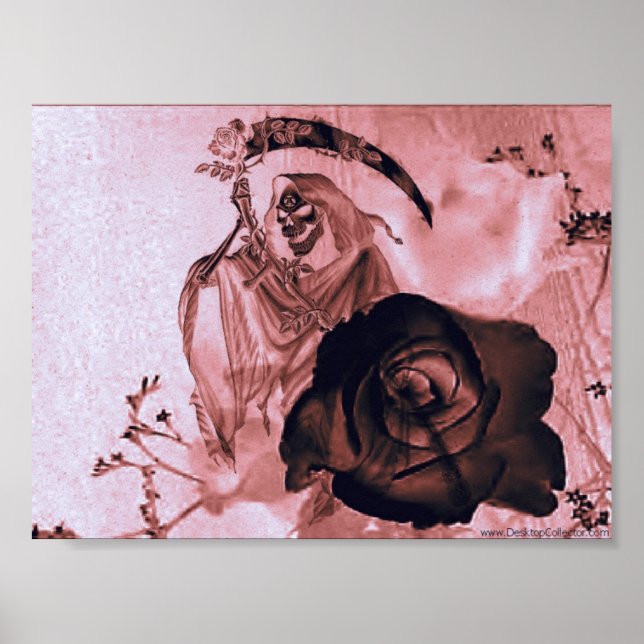 AFFICHES ROSE NOIR (Devant)