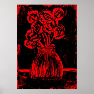 Affiches Roses rouges