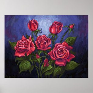Affiches Roses rouges