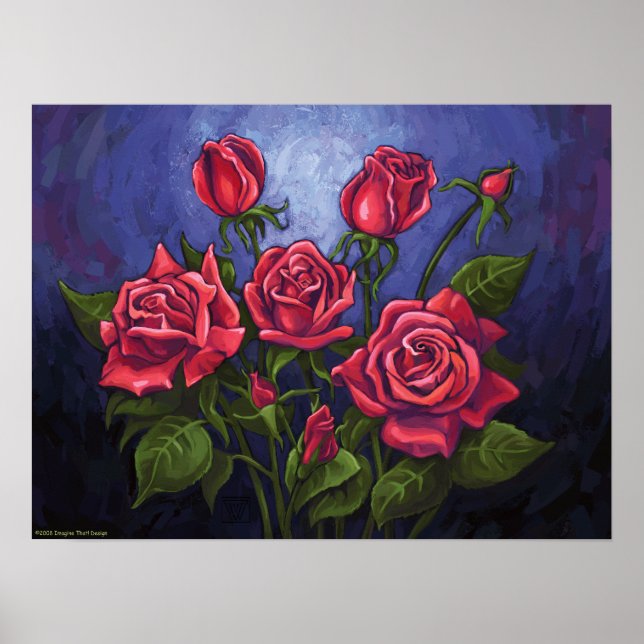 Affiches Roses rouges (Devant)