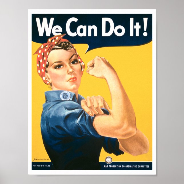 Affiches Rosie le Riveter Nous pouvons le faire (Devant)