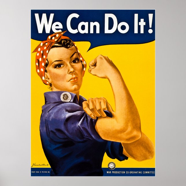 Affiches Rosie le Riveter Nous pouvons le faire! 2ÈME GUERR (Devant)