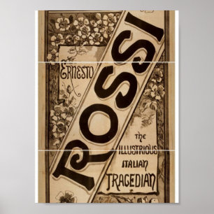 Affiches Rossi, 'Italian Tragedian' Retro Theater