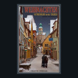 Affiches Rothenburg - Noël Markusturm<br><div class="desc">Scène de Noël de Rothenburg ob der Tauber, Allemagne</div>