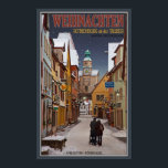 Affiches Rothenburg - Noël Markusturm<br><div class="desc">Scène de Noël de Rothenburg ob der Tauber,  Allemagne</div>