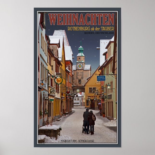 Affiches Rothenburg - Noël Markusturm (Devant)