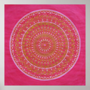 Affiches Roue d'or Mandala