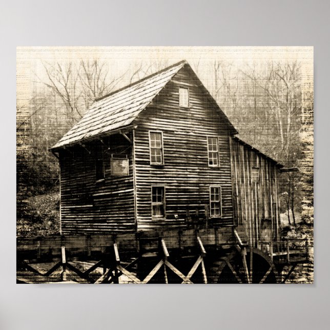 Affiches Roue vintage (Devant)