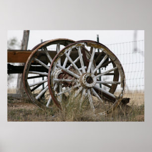 Affiches Roue Wagon antique