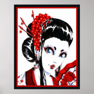 Affiches Rouge et noir