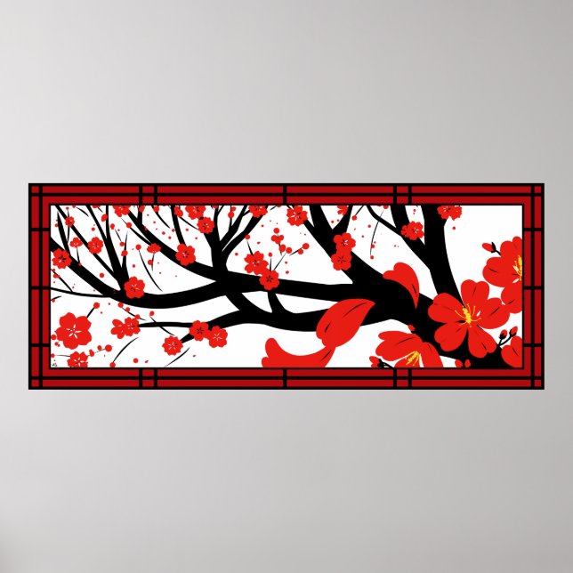 Affiches Rouge Sakura (Devant)