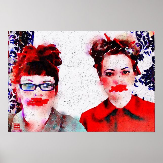 Affiches Rouge sur le visage (Devant)
