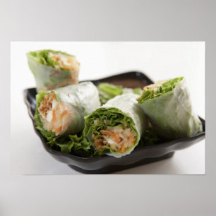 Affiches Rouleaux de printemps aux légumes