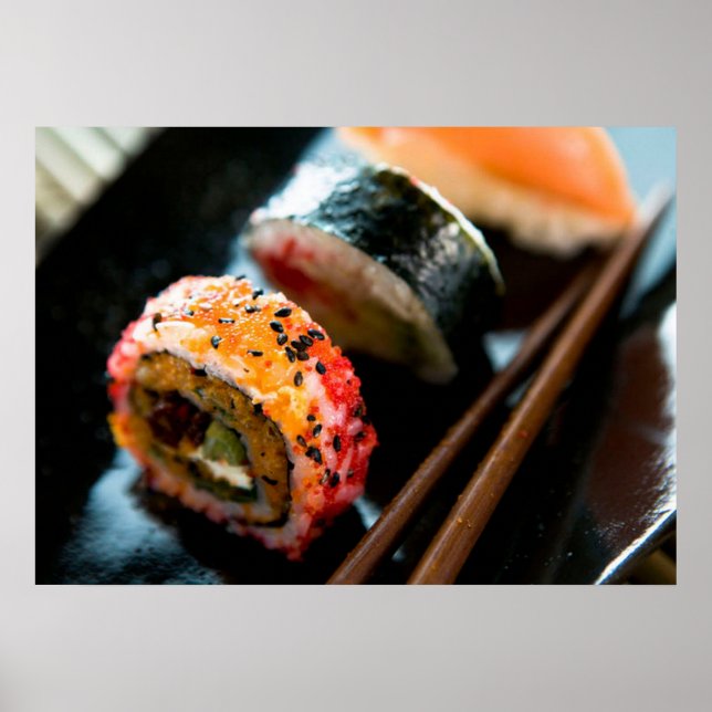 Affiches Roulés de sushi (Devant)