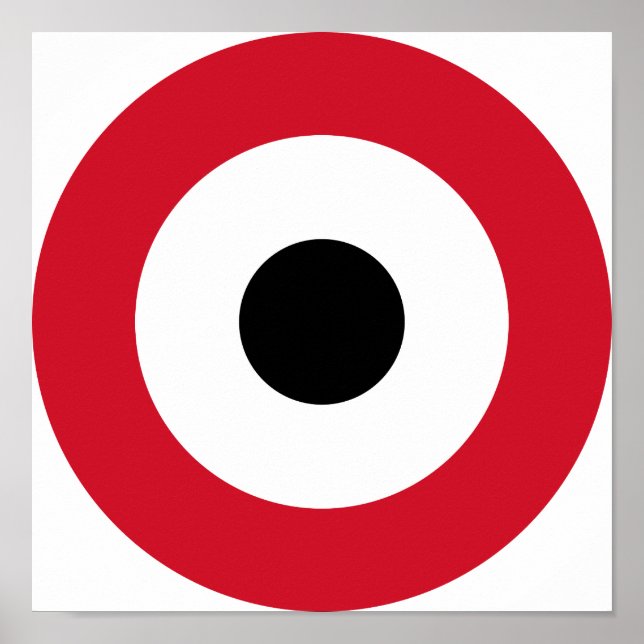 Affiches Roundel de l'armée de l'air égyptienne (Devant)