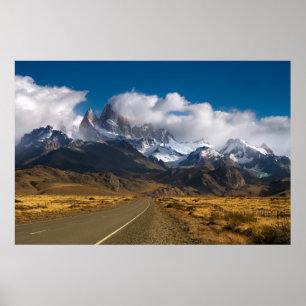 Affiches Route Vers Le Mont Fitzroy, Patagonie