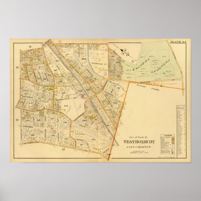 Affiches Roxbury Ouest, Massachusetts 2 (Devant)