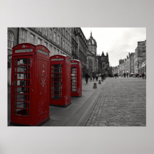 Affiches Royal Mile d'Édimbourg.