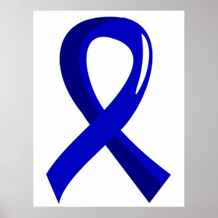 Affiches Ruban bleu 3 de cancer du colon