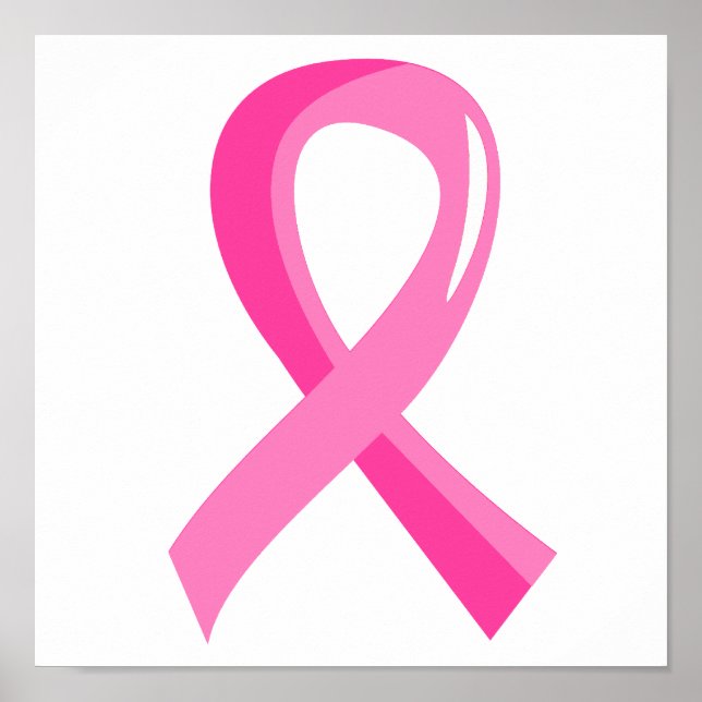 Affiches Ruban Rose Cancer du Sein 3 (Devant)