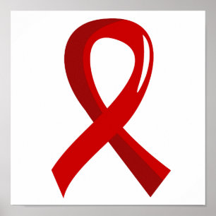 Affiches Ruban rouge 3 de Cancer de sang