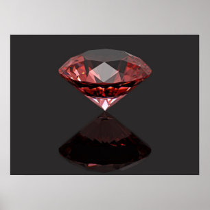 Affiches Ruby à diamant rouge