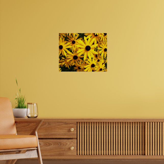 Affiches Rudbeckias Floral Jaune à Oeil Noir (Salon 2)
