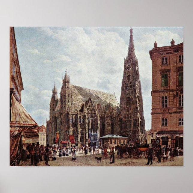 Affiches Rudolf Ritter von Alt - Cathédrale St Stephens (Devant)