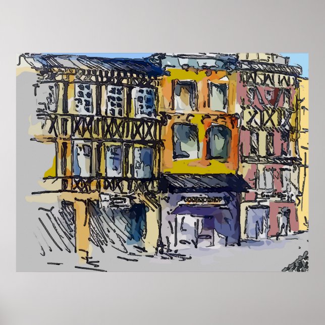 Affiches Rue du Quartier Français (Devant)