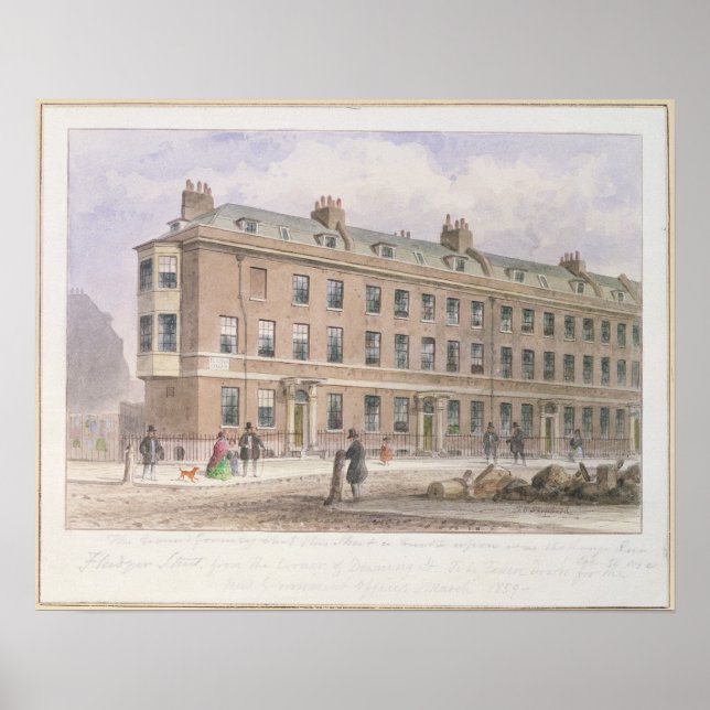 Affiches Rue Fludyer en regard du Parlement (Devant)