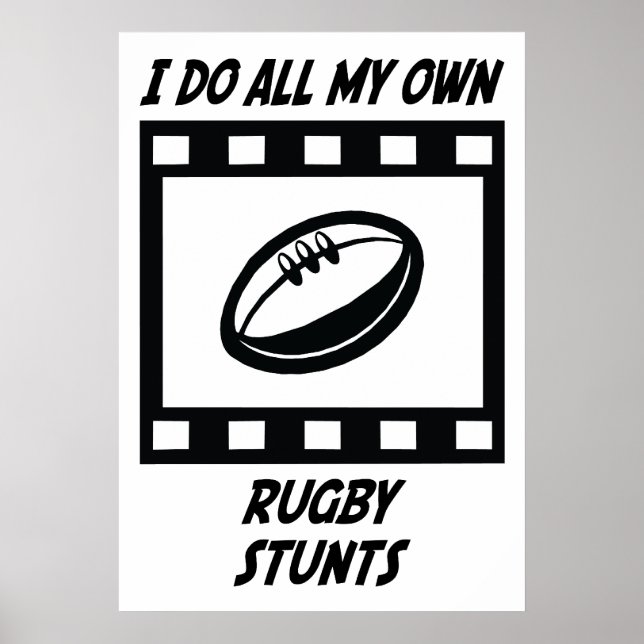 Affiches Rugby Stunts (Devant)