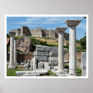 Affiches Ruines de la basilique Saint-Jean, château d'Ayasu